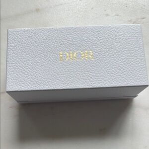 Dior Textured White Box with Gold Logo